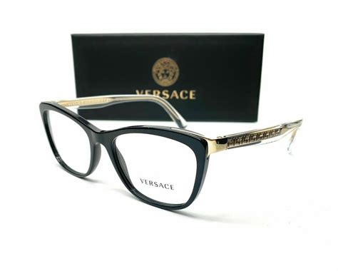 Versace™ VE3255 GB1 54 Black Eyeglasses .